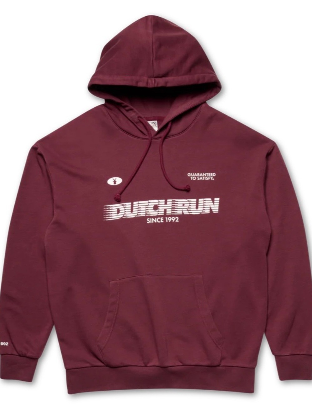 Dutch Bros Maroon Hoodie Sweatshirt Medium Women’s Size M